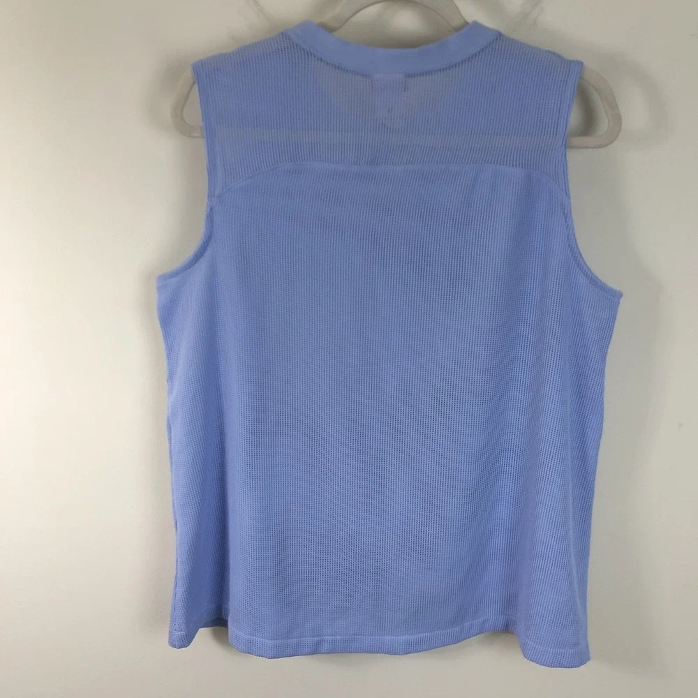 Nike Swoosh Logo Tank Top Men's Sz Medium Light Blue Active Sports